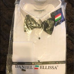 Brand new men’s Shirt & Bow Tie by Daniel Elissa